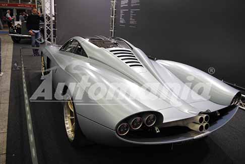 Bologna Fiere - Pagani Huayra Codalunga posteriore esposta al Salone Auto e Moto d´Epoca presso Bologna Fiere
