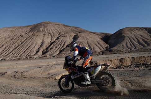 Dakar 2014 - Dakar 2014 stage 9: moto KTM di Marc Coma vincitore della tappa e leader della classifica generale width=
