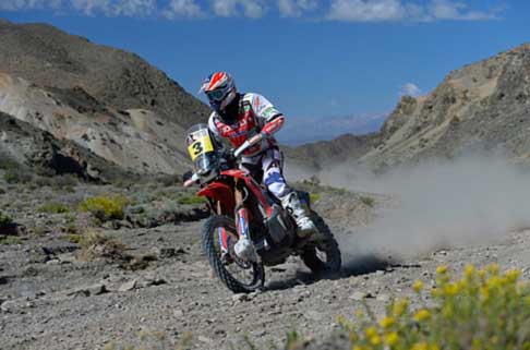 Dakar 2014 - Dakar 2014 stage 3 vincitore di tappa Joan Darreda Bort su moto Honda CRF 450 Rally width=