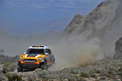 Dakar 2014 - Dakar 2014 stage 3 la Mini del drive Orlando Terranova width=