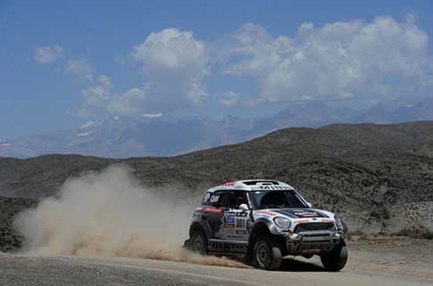 Dakar 2014 - Dakar 2014 stage 3 la Mini di Nasser Al-Attiyah terzo in classifica generale width=