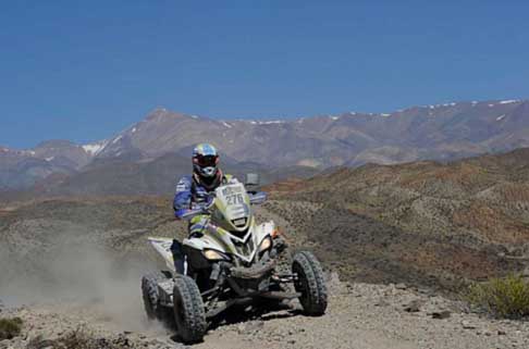 Dakar 2014 - Dakar 2014 stage 4 su Quad driver Jeremias Gonzales Ferioli width=