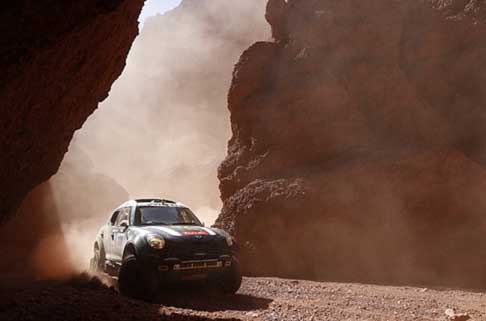 Dakar 2014 - Dakar 2014 stage 6 la Mini di Stephane Perthansel vinciotre della tappa width=