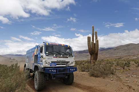 Dakar 2014 - Dakar 2014 stage 7 truck Kamaz driver russo Shibalov Anton width=