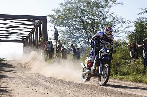 Buenos Aires - Villa Carlos Paz - Centauro italiano Botturi Alessandro su Yamaha in azione nella Dakar 2015 width=