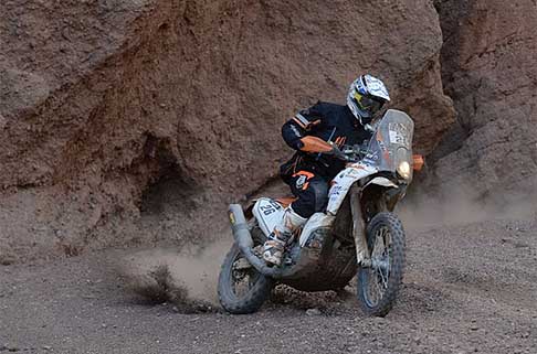 Salta - Termas de Rio Hondo - Dakar 2015 - 11° stage moto KTM 450 Rally Replica biker Toby Price width=