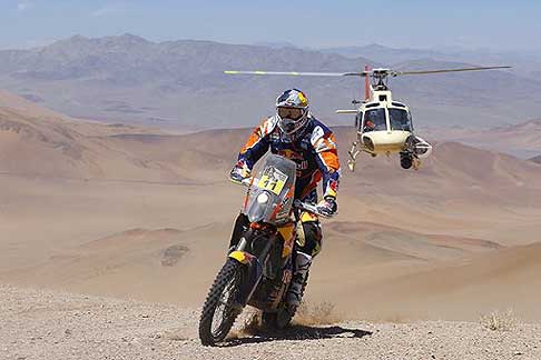 Chilecito a Copiato - Dakar 2015 con Ruben Faria su moto KTM in azione alla IV tappa width=