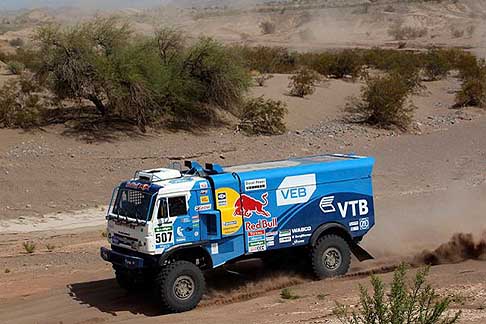 San Juan - Chilecito - Truck Kamaz del russo Mardeev Airat vincitore della 3^ tappa della Dakar 2015 width=