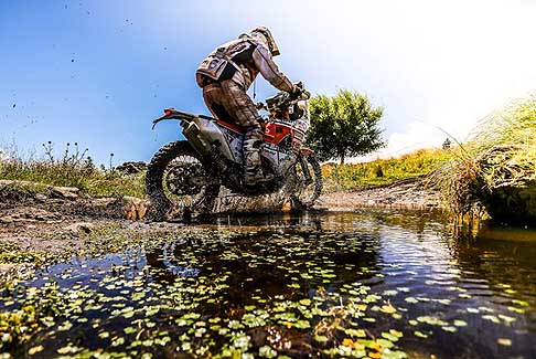 Dakar 2016 - 12 stage moto Ktm del biker Pabiska David in azione alla Dakar 2016