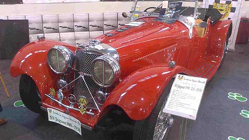 Jaguar - Auto d´epoca SS Jaguar 100 2.5 del 1936 alla FIera di Padova 2012 width=