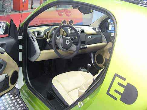 Smart - Interni della Smart elettrica width=