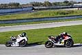 Suzuki di Liscio Massimo e Triumph di Pappalardo Matteo Classe 600 Rookies 3^ gara del Trofeo Inverno 2015 presso l´Autodromo del Levante