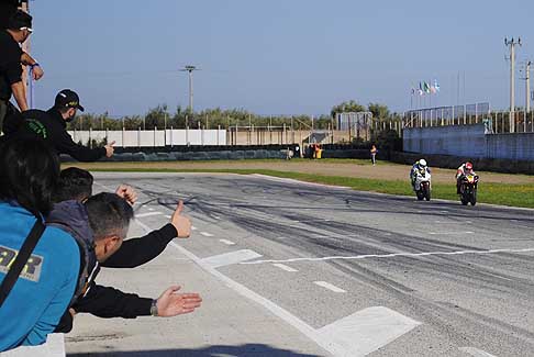 Open Amatori/Rookies - Duo di testa rettilineo Belviso insegue Anastasia 3^ gara del Trofeo Inverno 2015, presso l´Autodromo del Levante