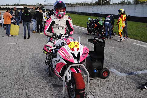 Trofeo Inverno - Maza Stefano su Yamaha, atmosfere pregara 600 Open al Trofeo Inverno 2015 presso l´Autodromo del Levante di Binetto