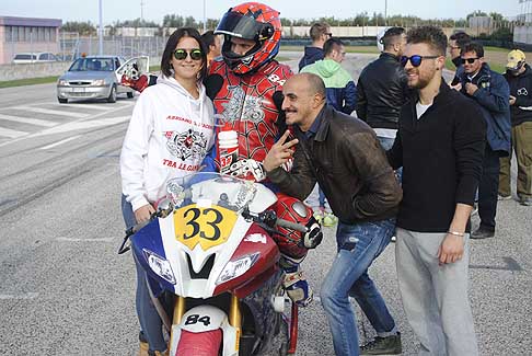 Trofeo Inverno - Moreo Francesco su Yamaha, atmosfere pregara 600 Open/Amatori al Trofeo Inverno 2015 presso l´Autodromo del Levante di Binetto