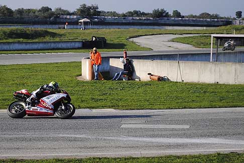 Classe Open - Moto Ducati vincitore Gentile Flavio sul tornantino in gara 3 al Trofeo Inverno 2015 all´Autodromo del Levante