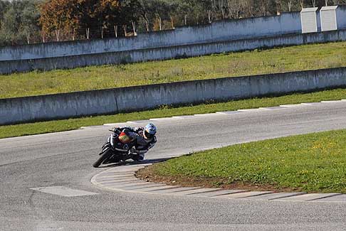 Trofeo Inverno 2015 - Nocco Alessandro su Kawasaki leader al tornantino Classe 600 Open, 3^ Gara al Trofeo Inverno 2015 all´Autodromo del Levante