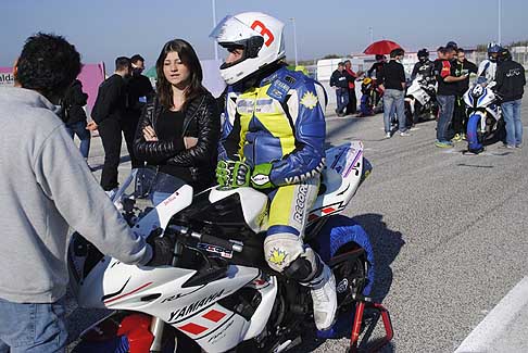 Open Amatori/Rookies - Yamaha R1 pole position Anastasia Pasquale 3^ gara, Classe Open Amatori al Trofeo Inverno 2015 presso l´Autodromo del Levante