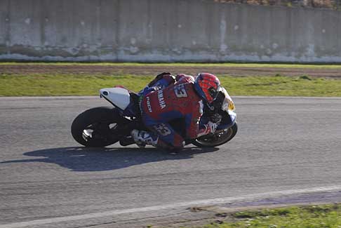Trofeo Inverno 2015 - Yamaha biker Moreo Francesco curva Gargano Classe 600 Open/Amatori, 3^ Gara al Trofeo Inverno 2015 all´Autodromo del Levante sul circuito di Binetto