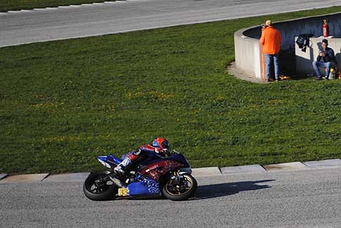 Trofeo Inverno 2015 - Yamaha pilota Moreo Francesco al tornantino Classe 600 Open/Amatori, 3^ Gara al Trofeo Inverno 2015 all´Autodromo del Levante nel circuito di Binetto