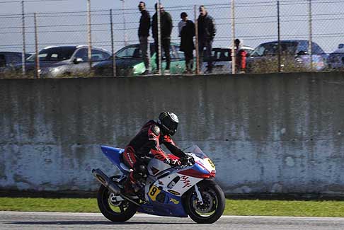 Trofeo Inverno - Gara Matarrese Valerio su moto Yamaha al Trofeo Inverno 2015 in pista presso l´Autodromo del Levante 2015