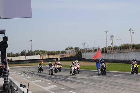 Trofeo Inverno - Partenza gara classe 600 Open/Amatori starting grid Trofeo Inverno 2015 presso l´Autodromo del Levante di Binetto
