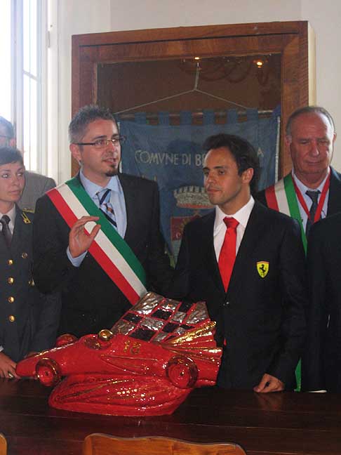 Felipe Massa - Ritiro del premio per Felipe Massa al XX Trofeo Lorenzo Bandini width=