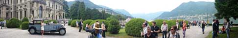 Esposizione auto storiche - Sugestiva panoramica al Concorso di Eleganza a Villa d´Este sul lago di Como width=