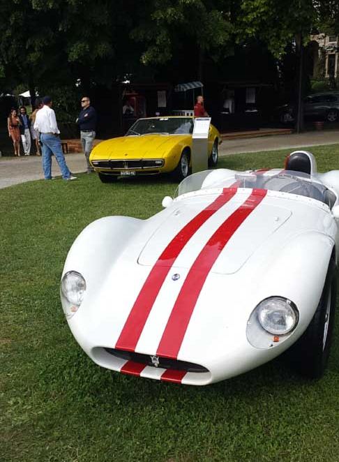 Esposizione auto storiche - Esposione auto storiche Maserati per i 100 anni al Concorso di Eleganza a Villa d´Este sul lago di Como width=